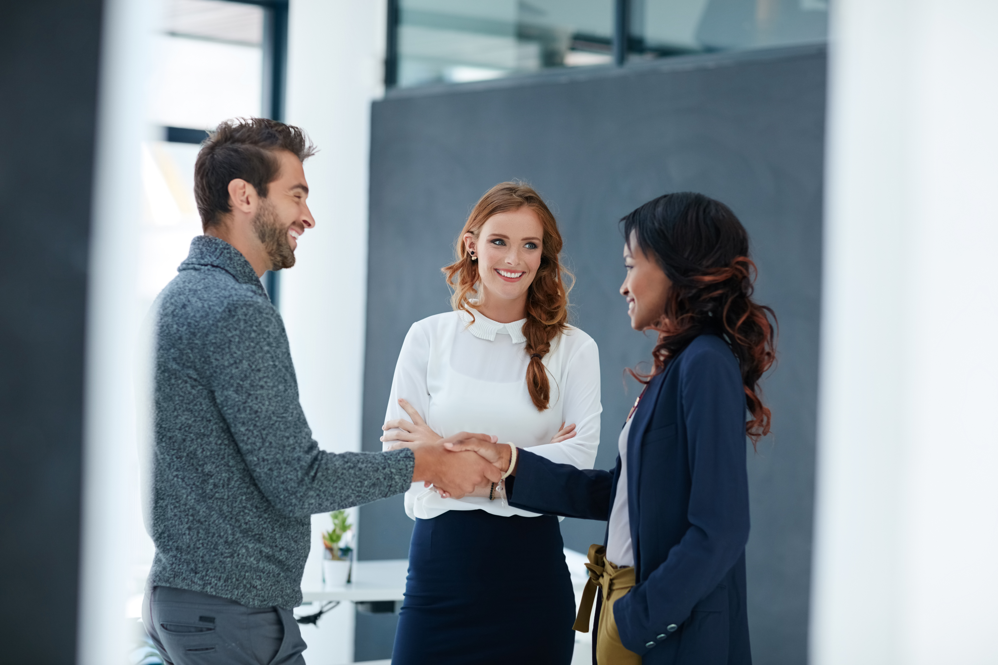 People shaking hands